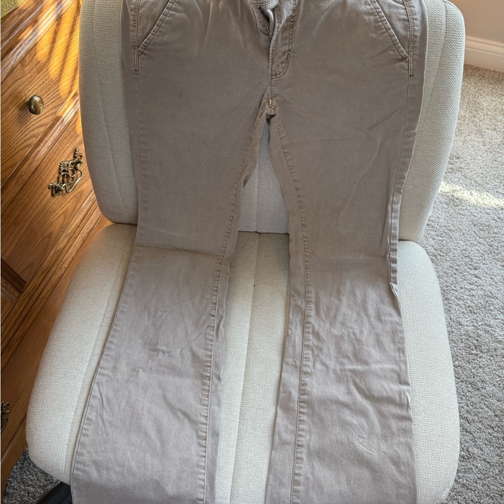 American Eagle Outfitters Tan Boot Cut Pants